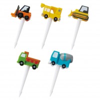 M'sa Bento - Construction Vehicle Fork Pick Set 5pcs